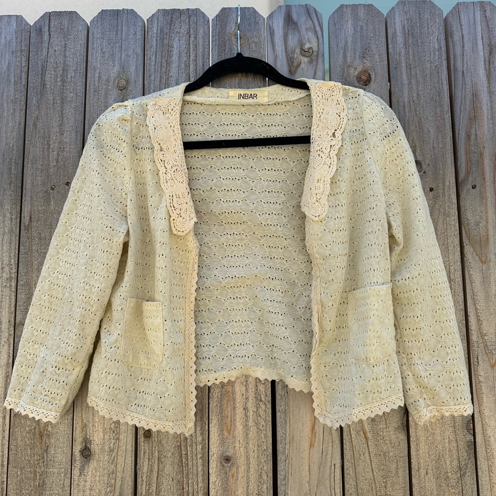 Irish Cream Lace Women's Sweater